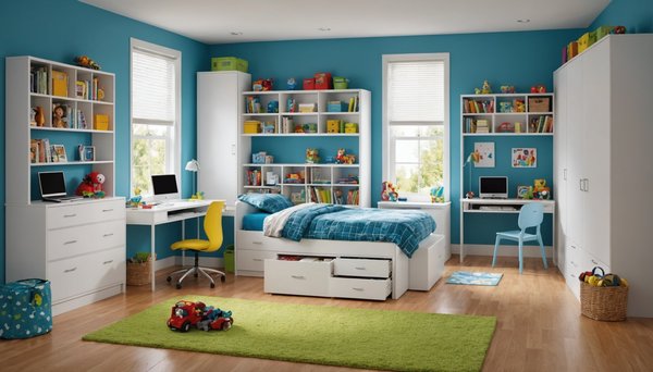 Etagère chambre enfant partagée : astuces pour un espace optimisé